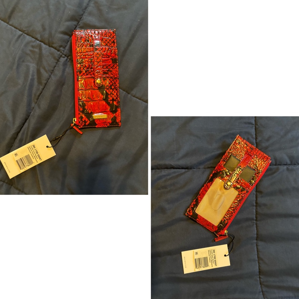 NWT Brahmin Lipstick Ombré Credit Card Wallet